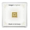 Geiger Edelmetalle, Original Square 1 Gram Gold Bar in Capsule