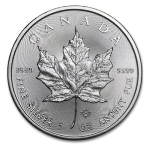 Royal Canadian Mint, 2015 Maple Leaf 1 oz Silver Coin