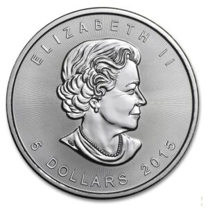 Royal Canadian Mint, 2015 Maple Leaf 1 oz Silver Coin