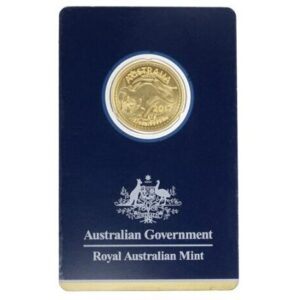 Royal Australian Mint, 2017 Kangaroo 1/4 oz Gold Coin in Assay