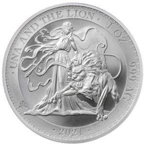 Royal Mint, 2021 St Helena Una and the Lion 1 oz .999 Silver Coin