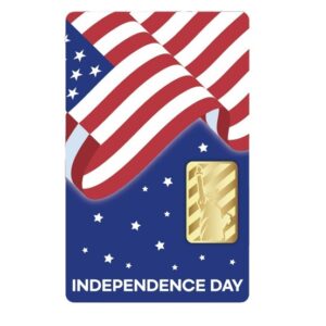 Today Ltd, 2023 4th of July Independent Day 1/10 oz Gold Bar in Assay