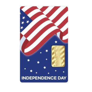 Today Ltd, 2023 4th of July Independent Day 1/10 oz Gold Bar in Assay