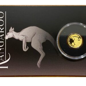 Perth Mint, 2023 Australia 1/2 Gram Gold Kangaroo Mini Roo in Assay