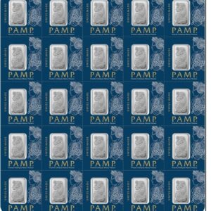 Pamp Suisse, 25 x 1 Gram Platinum Multigram Card