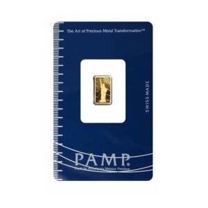 Pamp Suisse, Statue of Liberty 1 Gram Gold Bar in Assay