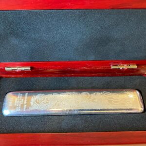 Scottsdale Mint, 2023 Lucky Dragon 8.88 oz Silver Bar in wooden box