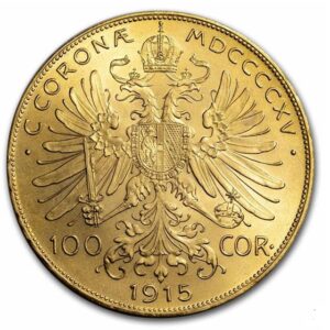 Austria Mint, 1915 100 Coronas Gold Coin