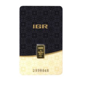 Instanbul Gold Refinery, 1 Gram Gold Minted Bar in Mini Assay Card