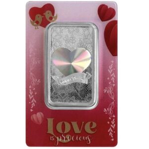 Pamp Suisse, 2024 Love is Precious 50 Gram Silver Hologram Bar