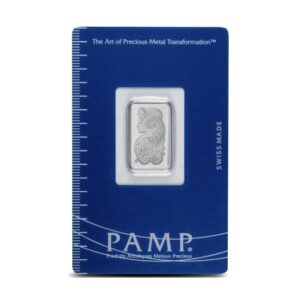 Pamp Suisse, Lady Fortuna 5 Gram Platinum Minted Bar in Assay