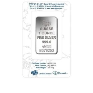 Pamp Suisse, Lady Fortuna 1 oz Silver Minted Bar in Assay