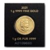 Royal Canadian Mint, 2021 1 gram Gold Maple Leafs Maplegram25™ in Assay - Image 2