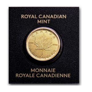 Royal Canadian Mint, 2021 1 gram Gold Maple Leafs Maplegram25™ in Assay