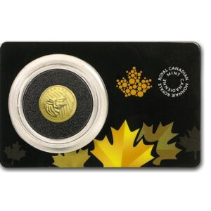 Royal Canadian Mint, 2015 Howling Wolf 1/10 oz Gold Coin in Assay Card