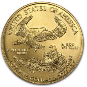 US Mint, American Eagle 1 oz Gold Coin 1986 (First year of issue) -2021 (Last year of issue, Type I)