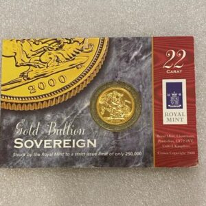 Royal Mint, 2000 United Kingdom Gold Bullion Sovereign Card