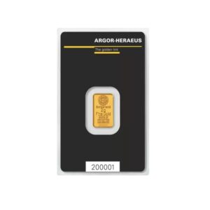 Argor-Heraeus, 2 Gram Gold Kinebar in Assay