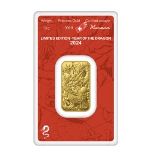 Argor Heraeus, 2024 Lunar Year of Dragon 10 Gram Gold Bar