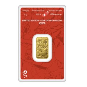 Argor Heraeus, 2024 Lunar Year of Dragon 5 Gram Gold Bar