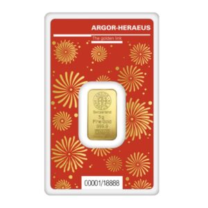 Argor Heraeus, 2024 Lunar Year of Dragon 5 Gram Gold Bar