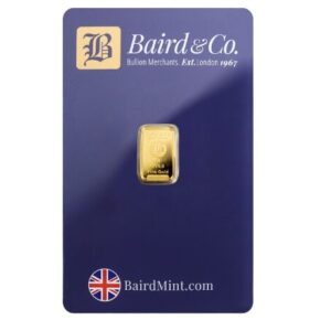 Baird Mint, 1 Gram Gold Minted Bar in Assay