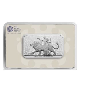 Royal Mint, 2024 Una and The Lion 1 oz Silver Minted Bar in Assay