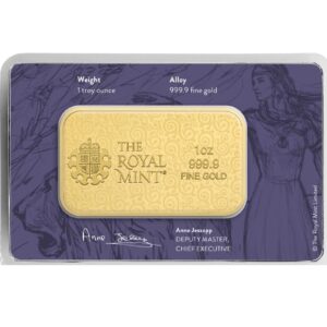 Royal Mint, 2024 Una and The Lion 1 oz Gold Bar in Assay