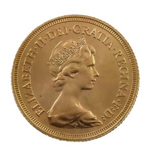 Royal Mint, Queen Elizabeth II Full Sovereign 2nd Portrait 1974 – 1984