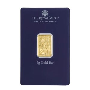 Royal Mint, Best Wishes 5 Gram Gold Minted Bar in Assay