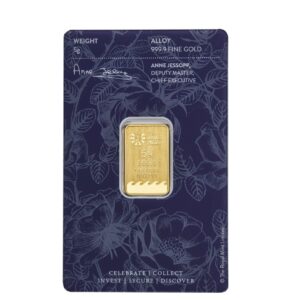 Royal Mint, Best Wishes 5 Gram Gold Minted Bar in Assay