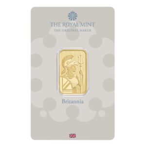 Royal Mint, Britannia 10 Gram Gold Minted Bar in Assay