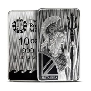 Royal Mint, Britannia 10 oz Silver Minted Bar