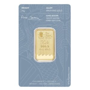 Royal Mint, Britannia 20 Gram Gold Minted Bar in Assay