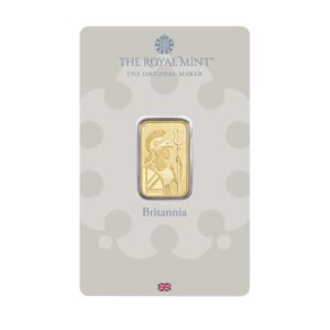 Royal Mint, Britannia 5 Gram Gold Minted Bar in Assay