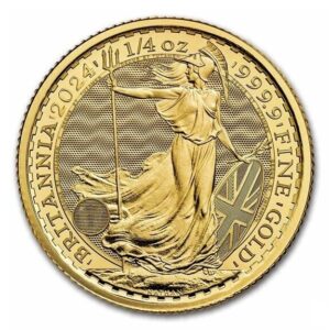 Royal Mint, Britannia 1/4 oz Gold Coin King Charless III 2023-2024