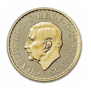 Royal Mint, Britannia 1/4 oz Gold Coin King Charless III 2023-2024