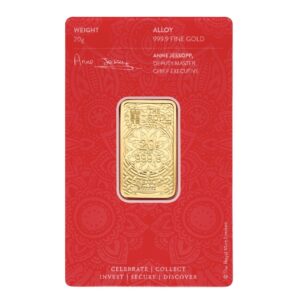 Royal Mint, Laksmi 20 Gram Gold Minted Bar in Assay