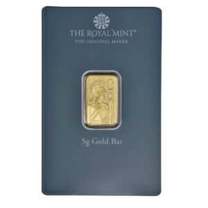 Royal Mint, Happy Birthday 5 Gram Gold Minted Bar in Assay