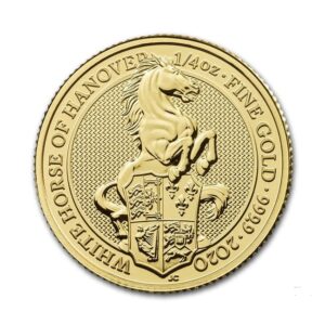 Royal Mint, 2020 The Queen's Beasts White Horse of Hanover 1/4 oz Gold Coin