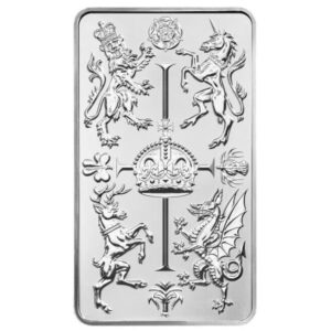 Royal Mint, The Royal Celebration 10 oz .9999 Silver Minted Bar