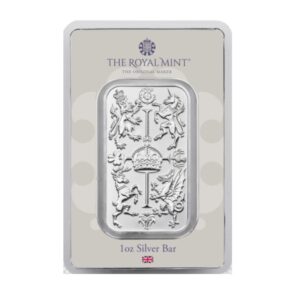 Royal Mint, The Royal Celebration 1oz Silver Bullion Minted Bar in Assay