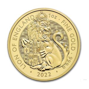 Royal Mint, 2022 The Royal Tudor Beasts Lion of England 1 oz Gold Coin