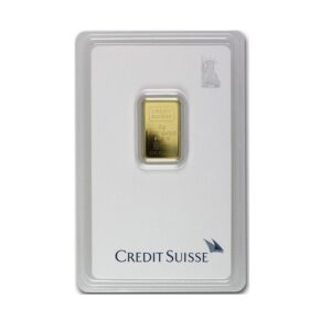 Credit Suisse, Statue of Liberty 2 Gram Gold Bar in Assay