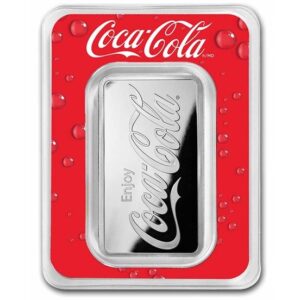 Coca-Cola 1 oz Silver Minted Bar in TEP