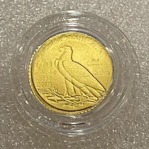 Golden State Mint, 1/10 oz Incuse Indian Gold Round