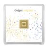 Geiger Edelmetalle, Original Square 1 Gram Gold Bar in Capsule (Fireworks Congrats)