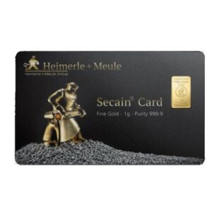 Heimerle+Meule, 1 Gram Stamped Gold Bar