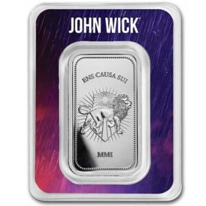 John Wick 1 oz Silver Continental Bar in TEP (Restocking, coming soon)