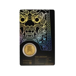 KOMSCO, 2022 Korean Chiwoo Cheonwang 1/10 oz Gold Medallion Black